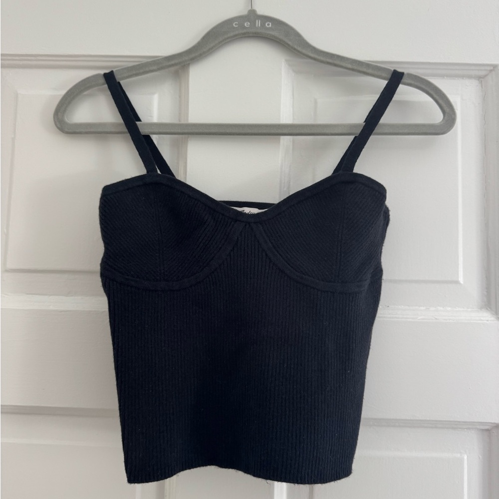 Madewell Women's Black Ribbed Camisole